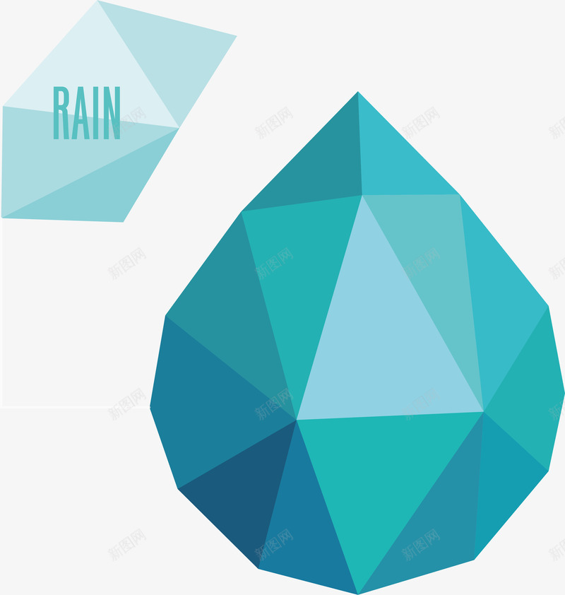 低多边形风格天气预报阴转小雨图矢量图图标ai_新图网 https://ixintu.com 低多边形风格天气预报阴转小雨图标矢量素材免费下载 夜间晴天 大风 天气 小雨 小雪 手绘 晴天 气象 气象标志 阴转小雨 雨天 预报 风格 矢量图