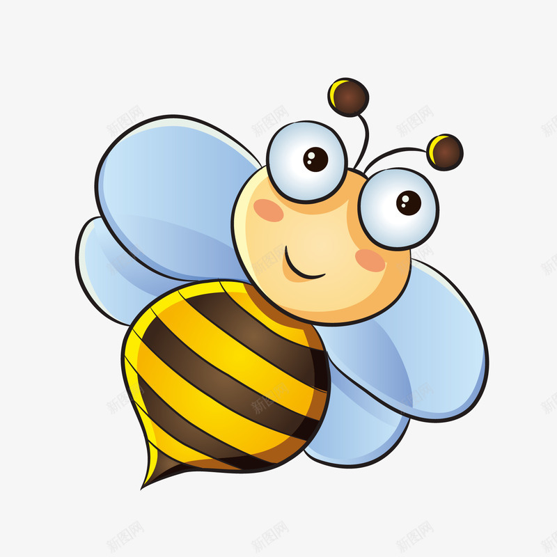 可爱卡通昆虫png免抠素材_新图网 https://ixintu.com 卡通 可爱 昆虫 蜜蜂