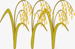 植物小麦矢量图素材