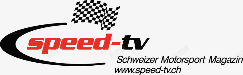 speedtv标志矢量图ai免抠素材_新图网 https://ixintu.com speedtv 电视节目 赛车 黑白旗 矢量图