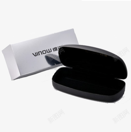 维诺眼镜盒太阳镜png免抠素材_新图网 https://ixintu.com 产品实物 简约 黑色