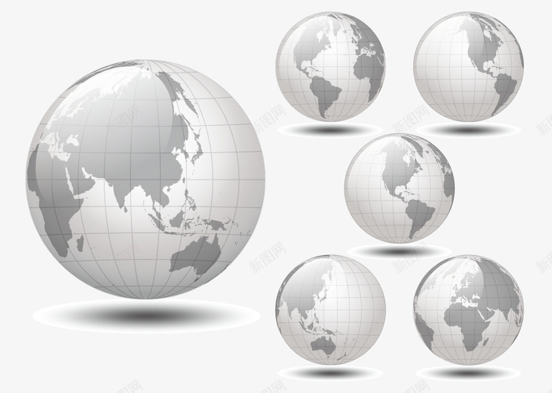 光滑的球形世界地图png免抠素材_新图网 https://ixintu.com 世界地图 世界矢量 光滑 地图矢量 球形 矢量地图