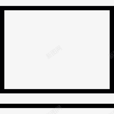 长方形的电视屏幕图标图标