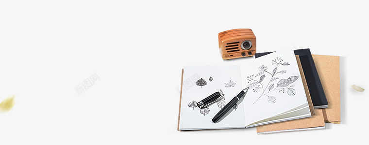 钢笔手绘树枝造型笔记本创意png免抠素材_新图网 https://ixintu.com 创意 树枝 笔记本 造型 钢笔