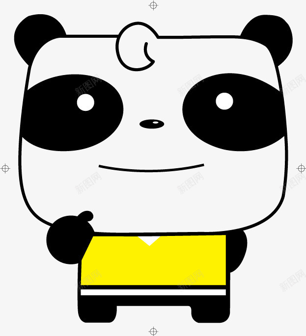 可爱卡通熊猫矢量图ai免抠素材_新图网 https://ixintu.com 卡通 可爱 熊猫 熊猫表情 矢量图