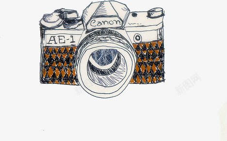 相机png免抠素材_新图网 https://ixintu.com 动漫 卡通 古典 怀旧 相机