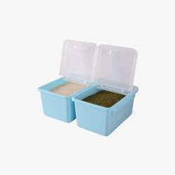 bicoy百草园米桶上翻盖塑料储米桶高清图片