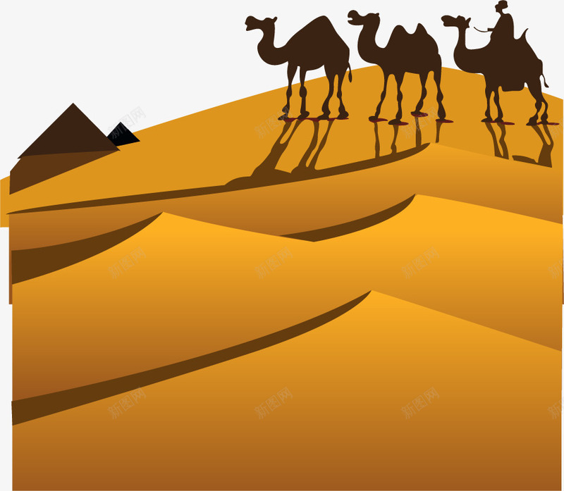 沙漠之舟png免抠素材_新图网 https://ixintu.com 沙漠之舟 沙漠旅游 沙漠游玩 玩转沙漠 绿洲