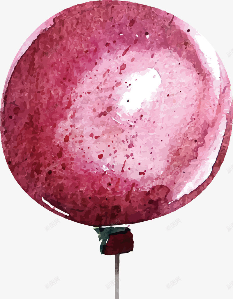 粉色的气球矢量图ai免抠素材_新图网 https://ixintu.com 可爱 手绘 气球 浪漫 粉色 约会 绳子 矢量图
