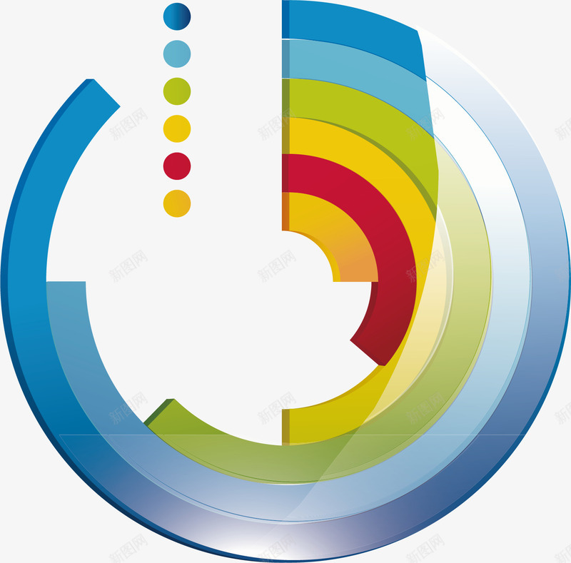 手绘环形图png免抠素材_新图网 https://ixintu.com 手绘 环形图 立体