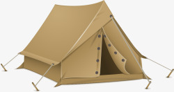 简易帐篷棕色布艺帐篷图案高清图片
