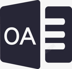 oa办公系统OA办公T图标高清图片