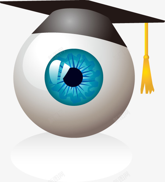 抽象眼睛学士帽图案png免抠素材_新图网 https://ixintu.com 学士帽图案 抽象 眼睛