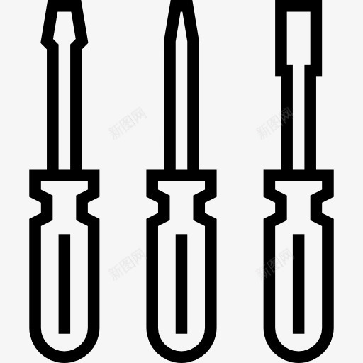 螺丝刀图标png_新图网 https://ixintu.com 家电维修 建设 改进 施工工具 螺丝刀