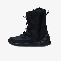 黑色雪地靴素材