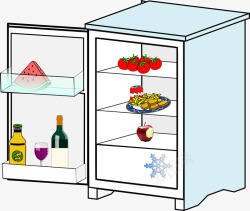 多种水果冰箱素材