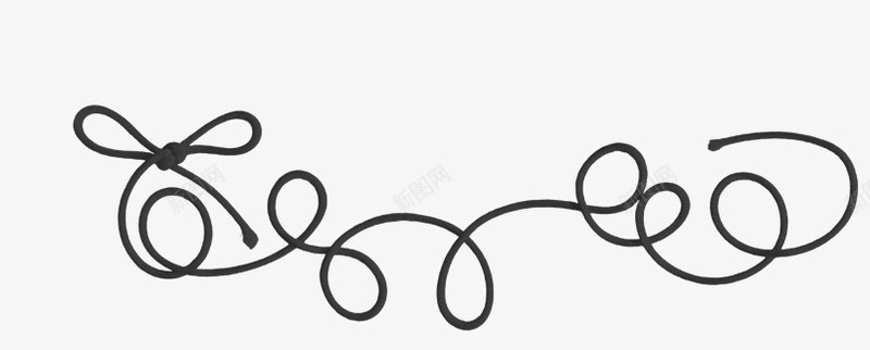 一根黑色绳子图标png_新图网 https://ixintu.com 一根 线 黑色绳子