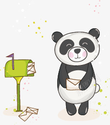 卡通国宝熊猫png免抠素材_新图网 https://ixintu.com 卡通 可爱 国宝 熊猫 邮箱