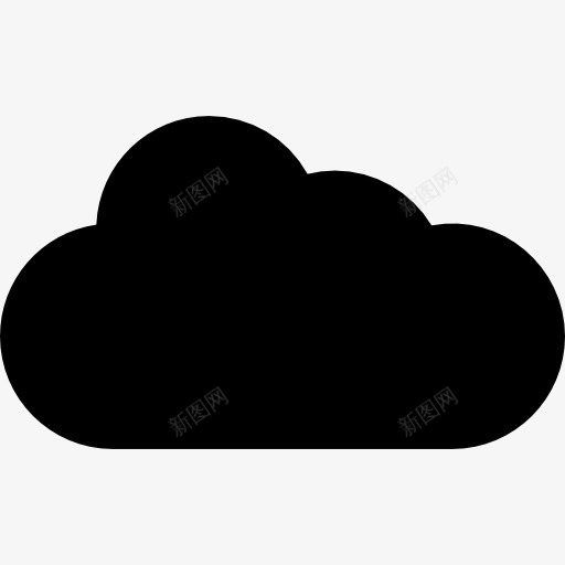 圆云图标png_新图网 https://ixintu.com 云存储 云存储设备 多云 天气 数据存储 文件存储