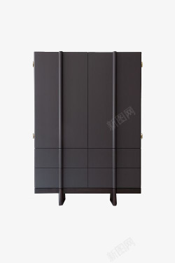 UI设计红黑色木衣柜子高清图片