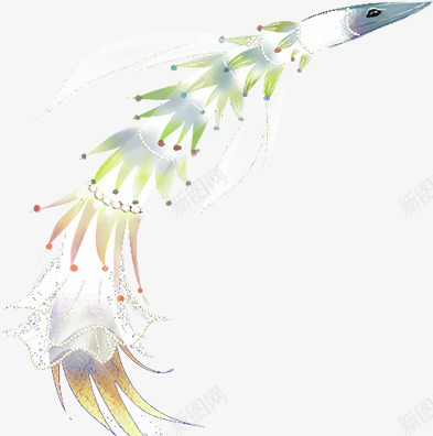 手绘卡通鱼类造型png免抠素材_新图网 https://ixintu.com 卡通 造型 鱼类