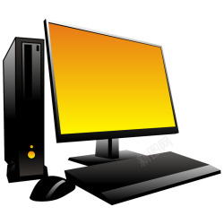 电视产品手绘黑色电脑高清图片