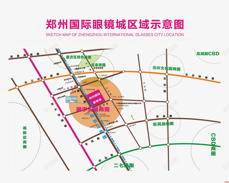 郑州国际眼镜城示意图png免抠素材_新图网 https://ixintu.com 国际眼镜城 地图 郑州国际眼镜城示意图 郑州地图