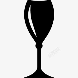 酒包葡萄酒的黑色玻璃图标高清图片
