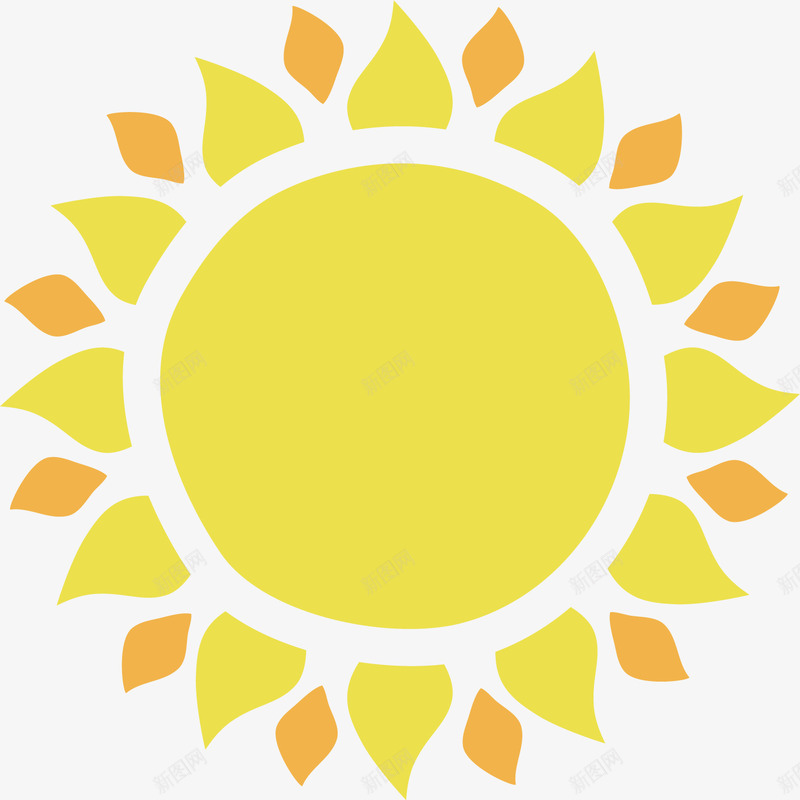 手绘金色的太阳png免抠素材_新图网 https://ixintu.com 卡通 圆形 太阳 手绘 金属色 阳光 黄色