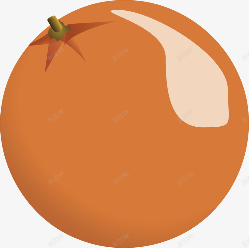 鲜美的冰糖橙矢量图ai免抠素材_新图网 https://ixintu.com 卡通手绘 橘子 橘红色 橙子 水果 食物 矢量图