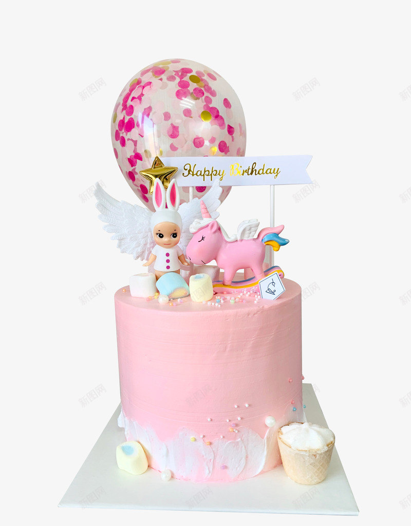 儿童甜品生日蛋糕png免抠素材_新图网 https://ixintu.com 定制蛋糕卡通 甜品 生日 生日蛋糕图片免费下载 粉色 蛋糕 鼠