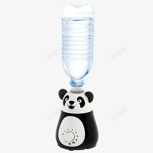 熊猫顶着瓶水png免抠素材_新图网 https://ixintu.com 创意设计 图案设计 水瓶 熊猫