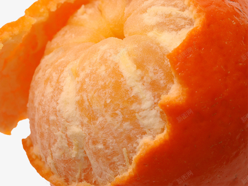 剥开的橘子立体png免抠素材_新图网 https://ixintu.com 3d水果 剥开的橘子 水果 立体素材 黄色