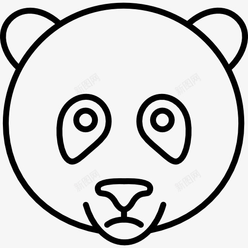 熊猫图标png_新图网 https://ixintu.com 动物 动物园 动物王国 哺乳动物 熊 熊猫 野生动物
