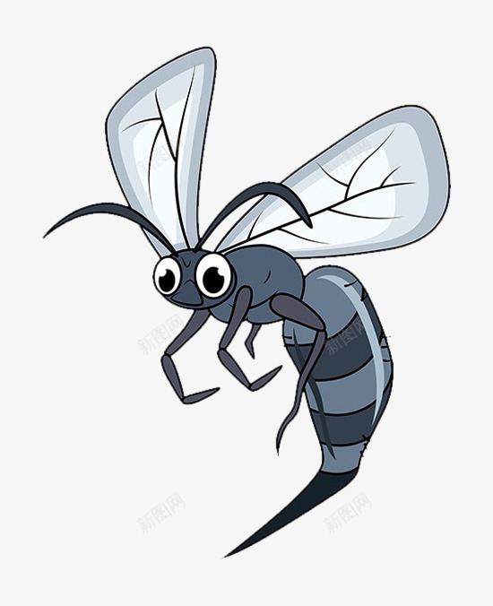 卡通刺蜂png免抠素材_新图网 https://ixintu.com 免费png素材 手绘 昆虫 蜜蜂