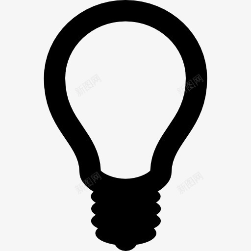 灯泡图标png_新图网 https://ixintu.com 工具 工具和用具 灯 灯指标 灯泡