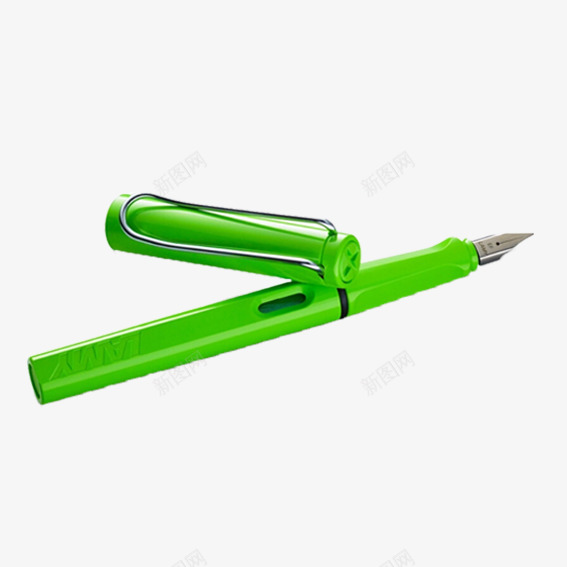 钢笔png免抠素材_新图网 https://ixintu.com 产品实物 写字 学习 笔 绿色 钢笔