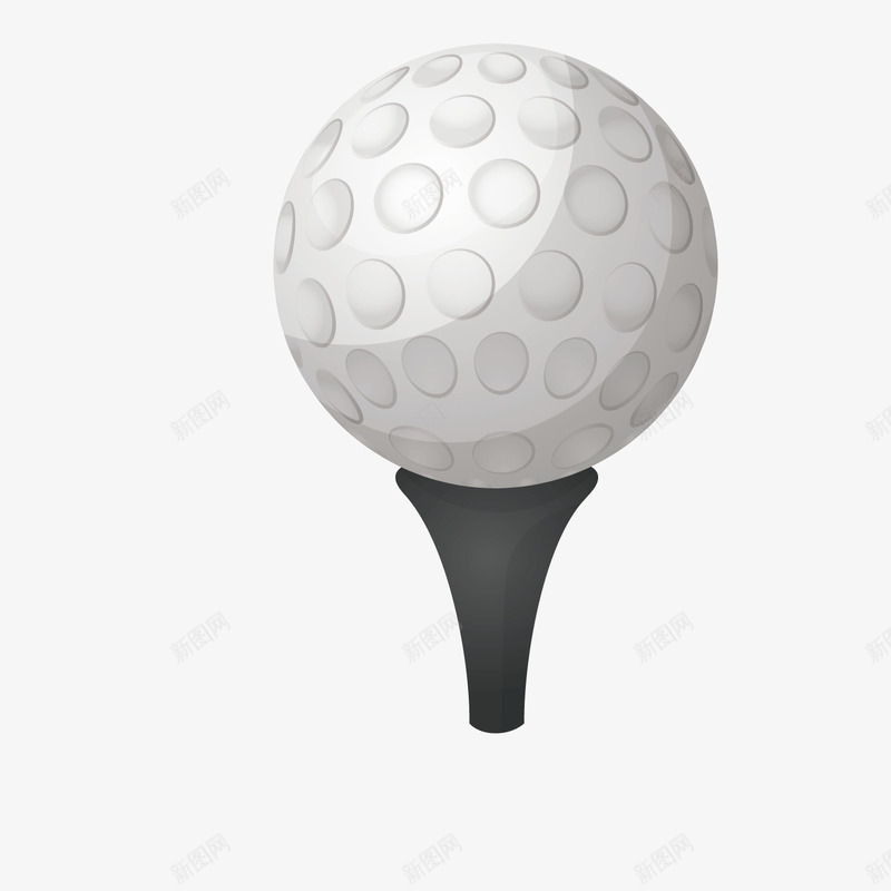 白色高尔夫球png免抠素材_新图网 https://ixintu.com 体育 支撑 点状 球形 白色 运动 高尔夫