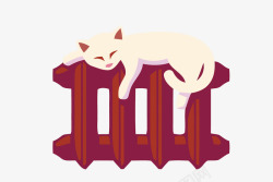 睡懒觉设计睡懒觉的猫咪矢量图高清图片