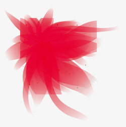 文案背景元素彩绘红色花纹素材