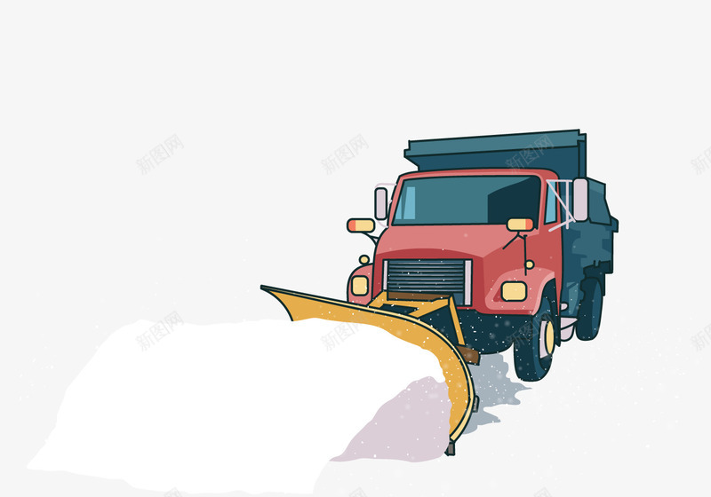 雪地的铲车png免抠素材_新图网 https://ixintu.com 免费素材 冰山雪地 模型 铲车 雪 雪地