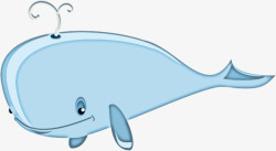 动物世界蓝色卡通鲸鱼高清图片