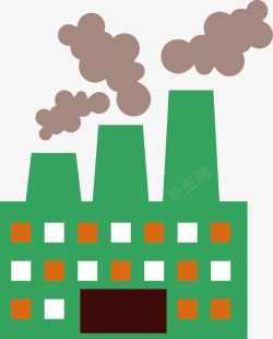 绿色工厂绿色工厂废气排放图标高清图片