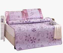 紫色的花卉植物造型家纺素材