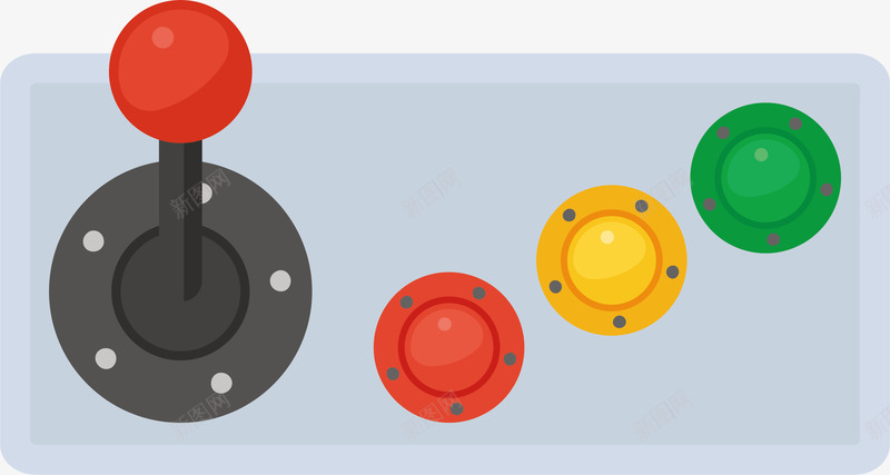 白色简单手柄矢量图eps免抠素材_新图网 https://ixintu.com 专业手柄 手柄 游戏 游戏手柄 竞技手柄 简单 矢量图
