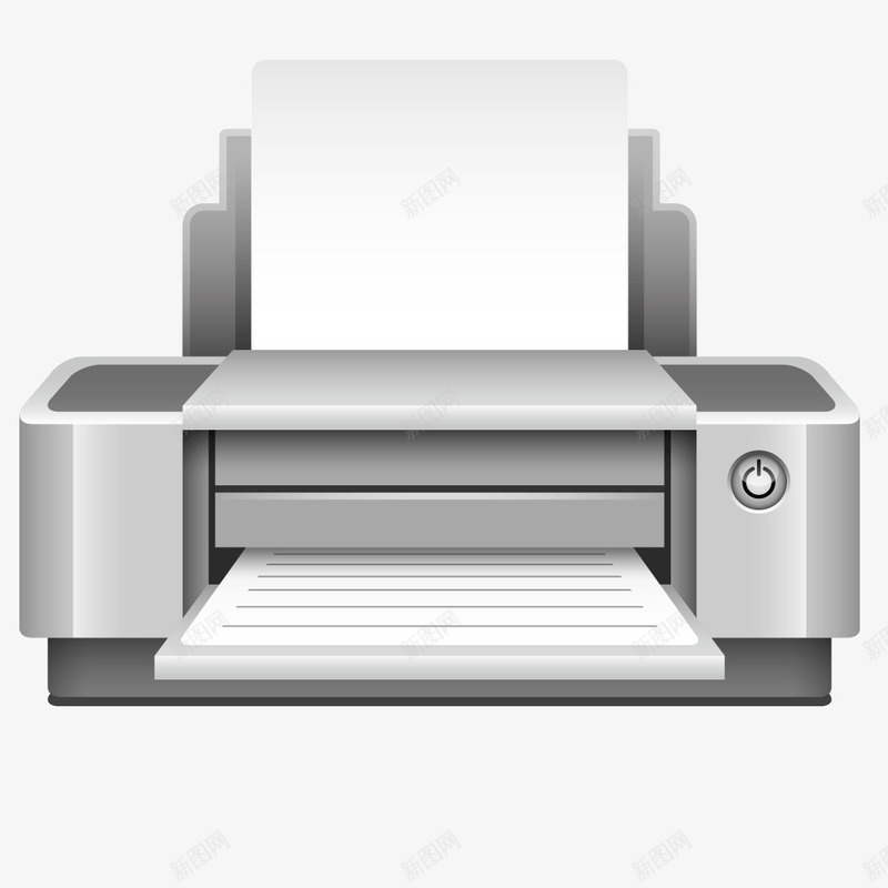 灰色质感打印机商务办公png免抠素材_新图网 https://ixintu.com 办公 商务 打印机 灰色 质感