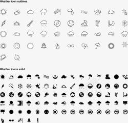 天气图标图标