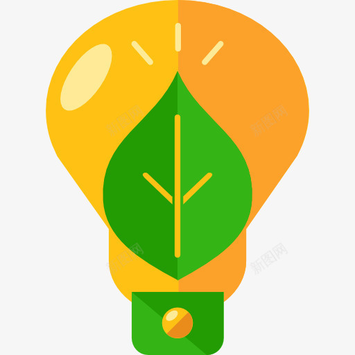 图标png_新图网 https://ixintu.com 发明 叶 器皿 工具 灯泡 照明灯泡 生态 生态与环境 生态理念