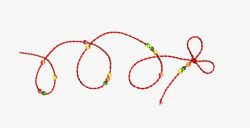 绳子红色绳子喜庆绳子装饰素材