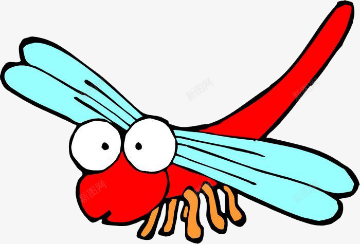 蜻蜓png免抠素材_新图网 https://ixintu.com 动物 卡通 可爱 昆虫 蜻蜓